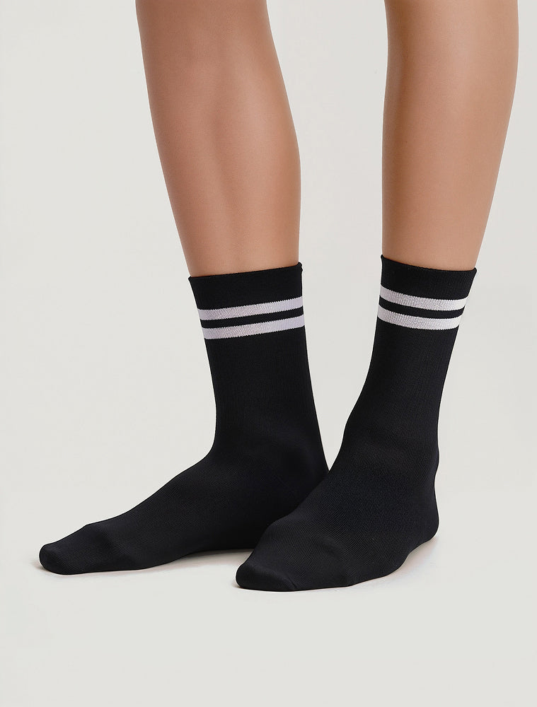 Retro Stripe Crew Sock